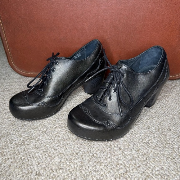 Dansko leather heeled ankle boots - Picture 2 of 13